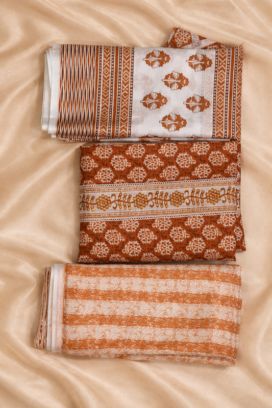 Amber Grace Pure Cotton 3-Piece Dress Set